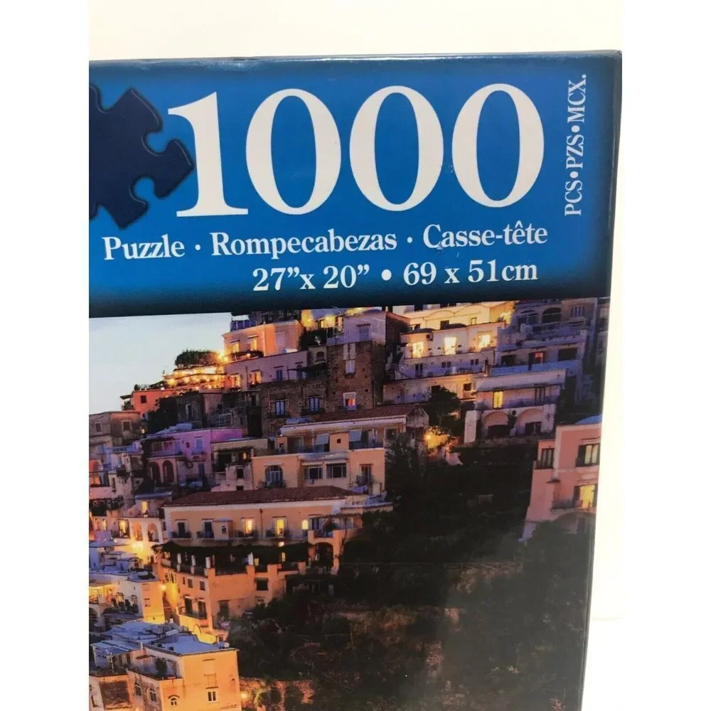Bei Bi la jigsaw puzzle 1000 piece 27x20 Mediterranean Night Sea View new in box